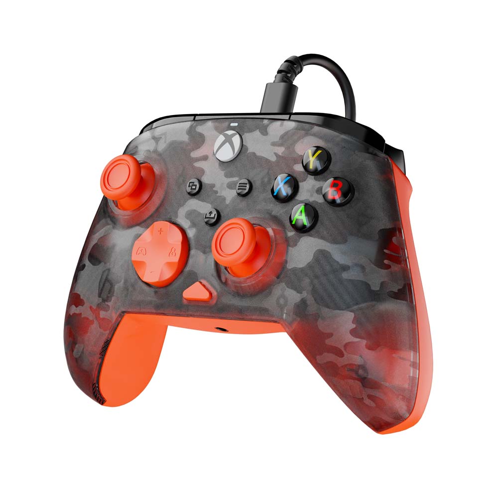 【公式セット】Rematch Core Wired Controller Ghost Black Camo/Orange + Recon 50P