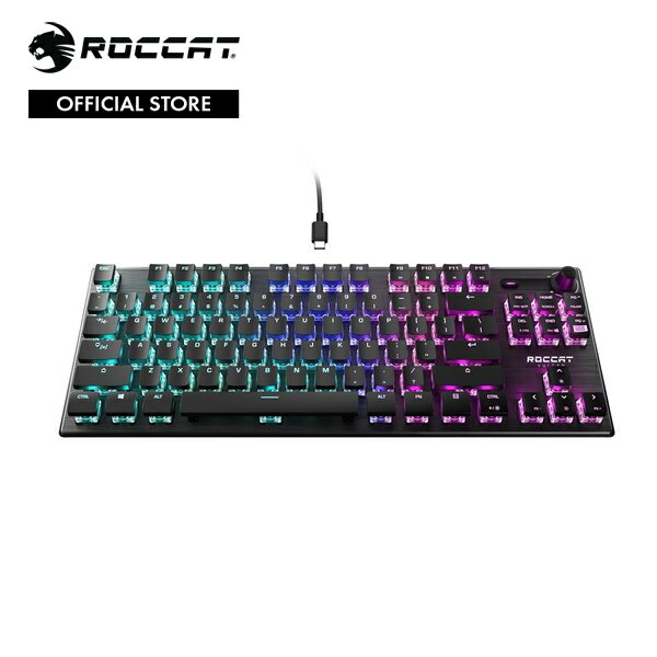 ROCCAT ロキャット Vulcan TKL コンパクト メカニカル RGB ゲーミング キーボード US 英語配列 静音