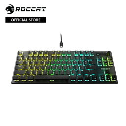 ROCCAT ロキャット Vulcan TKL Pro コンパクト光学 RGB ゲーミングキーボード US 英語配列モデル 静音 リニア オプティカル テンキーレス 国内正規品 ROC-12-572