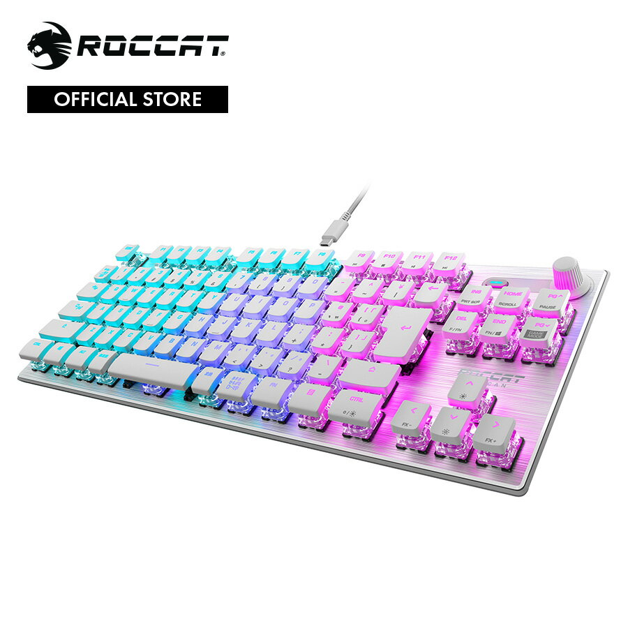 SALE ROCCAT ロキャット Vulcan TKL JP 新色 ホワイト コンパクトメカニカル RGB ゲーミングキーボード