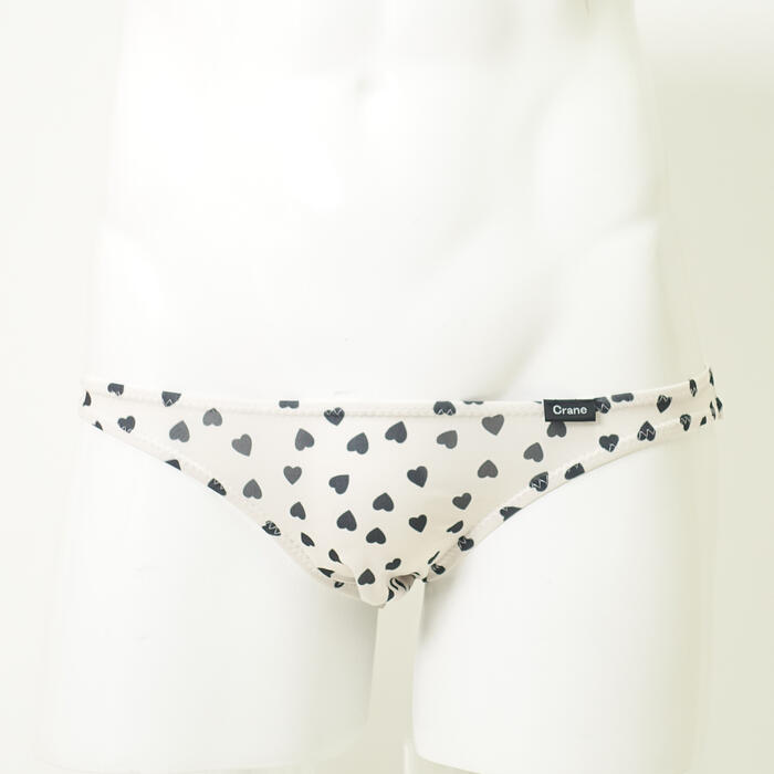 メンズ ビキニ ショーツ ハート スーパーローライズ ビキニパンツ 日本製 もっこり...