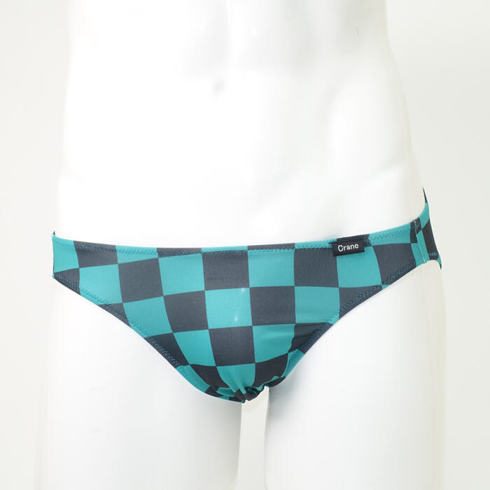 メンズ ビキニ パンツ 市松模様 日本製 チェック ブロックチェック 下着 もっこり ...