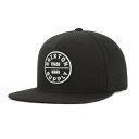 BRIXTON ( uNXg ) XibvobNLbv / OATH 3 SNAPBACK - BLACK /00173 XP[g{[h XP{[ Ap T[t uh JtHjA@AJW BRIXTOÑLbv  t79  ubN 