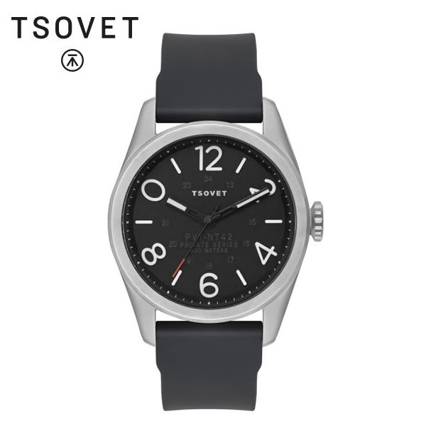 TSOVET(ソベット) / リストウォッチ 腕時計 日本製クォーツ / JPT-NT42 - STAINLESS x BLACK x BLACK / 42mm / NT111040-45 