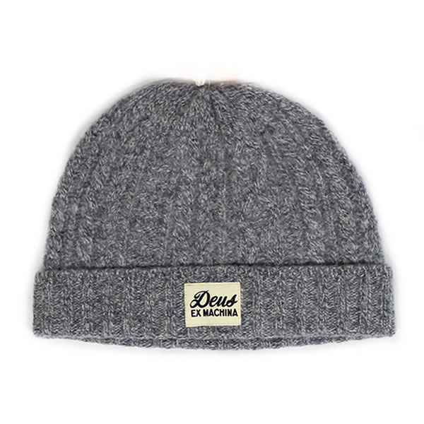  DEUS EX MACHINA ( デウスエクスマキナ ) ニット帽 ビーニー beanie / KETTING BEANIE - GREY / ニットキャップ DMP67924　 デウス エクス マキナ DEUSのビーニー 