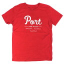 PORT LBC (ポート) 半袖 Tシャツ ユース YOUTH/ LOGO TEE KIDS - RED PORTのTシャツ 