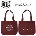 DEUS EX MACHINA ( デウスエクスマキナ ) / キャンバストートバッグ / NEW CLASSICS TOTE - MAROON / DMF77777/ 定番 ロゴ SHIELD コットンキャンバス 通勤 通学 海　 デウスエクスマキナのトートバッグ 