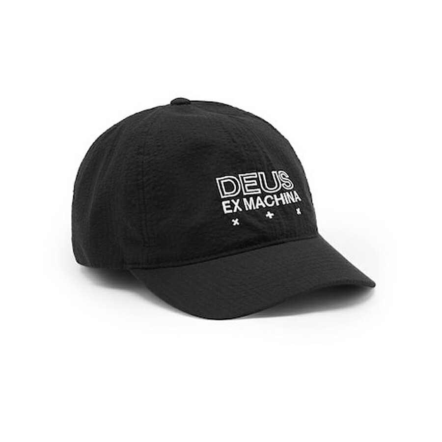 [正規品 無料ラッピング可]DEUS EX MACHINA ( デウスエクスマキナ ) 6パネルキャップ 帽子 / DALVEY CAP - BLACK / DMP87100 / メンズ　レディース ユニセックス 帽子 デウス エクス マキナ DEUSのキャップ 18SS 【t79】