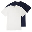 正規品 無料ラッピング可 DEUS EX MACHINA ( デウスエクスマキナ ) パックTee Tシャツ 2枚入り / DEUS 2 PACK TEES - WHITE x NAVY / DMP71443 / メンズ 無地 デウス エクス マキナ DEUSのTシャツ 【t79】 ホワイト 白 ネイビー 紺