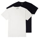 正規品 無料ラッピング可 DEUS EX MACHINA ( デウスエクスマキナ ) パックTee Tシャツ 2枚入り / DEUS 2 PACK TEES - WHITE x BLACK / DMP71443 / メンズ 無地 2枚セット ホワイト 白 ブラック 黒 DEUSのTシャツ 【t79】