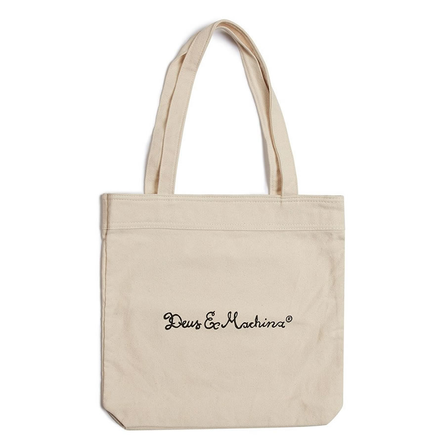 [正規品 無料ラッピング可]DEUS EX MACHINA ( デウスエクスマキナ ) / キャンバストートバッグ / CLASSIC TOTE - NATURAL / DMP77431 / 定番 ロゴ SHIELD コットンキャンバス 通勤 通学 海　 デウスエクスマキナのトートバッグ 【t79】