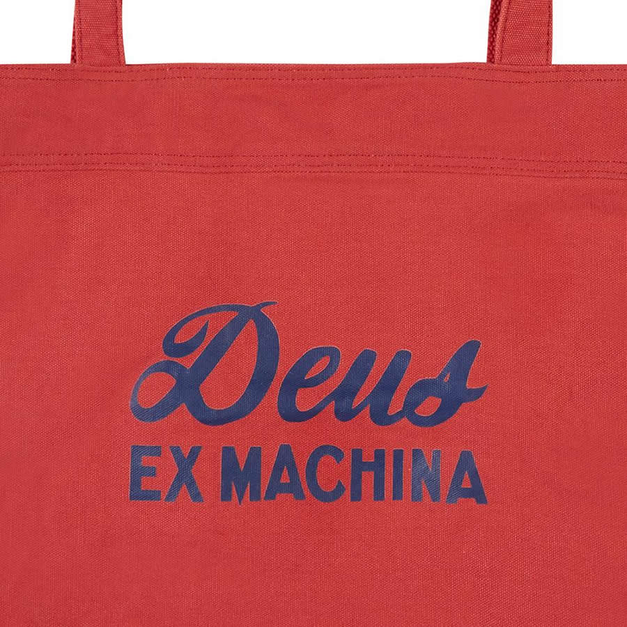 [正規品 無料ラッピング可]DEUS EX MACHINA ( デウスエクスマキナ ) / トートバッグ 鞄 / SUNNY TOTE - RED CLAY / DMP87585 / コットンキャンバス 通勤 通学 海 手提げ 赤 レッド デウスエクスマキナのトートバッグ 【t79】