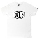 正規品 無料ラッピング可 DEUS EX MACHINA ( デウスエクスマキナ ) Tシャツ / SHIELD TEE - WHITE / DMW41808E デウス エクス マキナ DEUSのTシャツ 【t79】 ホワイト 白