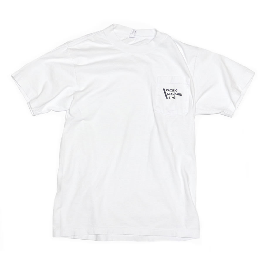 PACIFIC STANDARD TIME / パシフィックスタンダードタイム / LOGO SS TEE - WHITE / 半袖Tシャツ / MADE IN USA / カリフォルニア LA サーフブランド スケートブランド