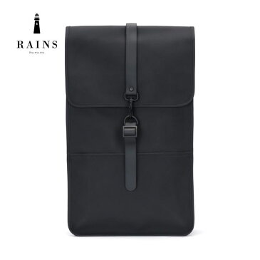 RAINS （レインズ） / バッグ　防水 バックパック リュックサック / BACKPACK - BLACK / 53209-1-01908 99 / 防水バックパック 防水リュックサック メンズ レディース かわいい 通勤 ママバッグ ママリュック おしゃれ 使いやすい RAINSのリュックサック ブラック【t79】