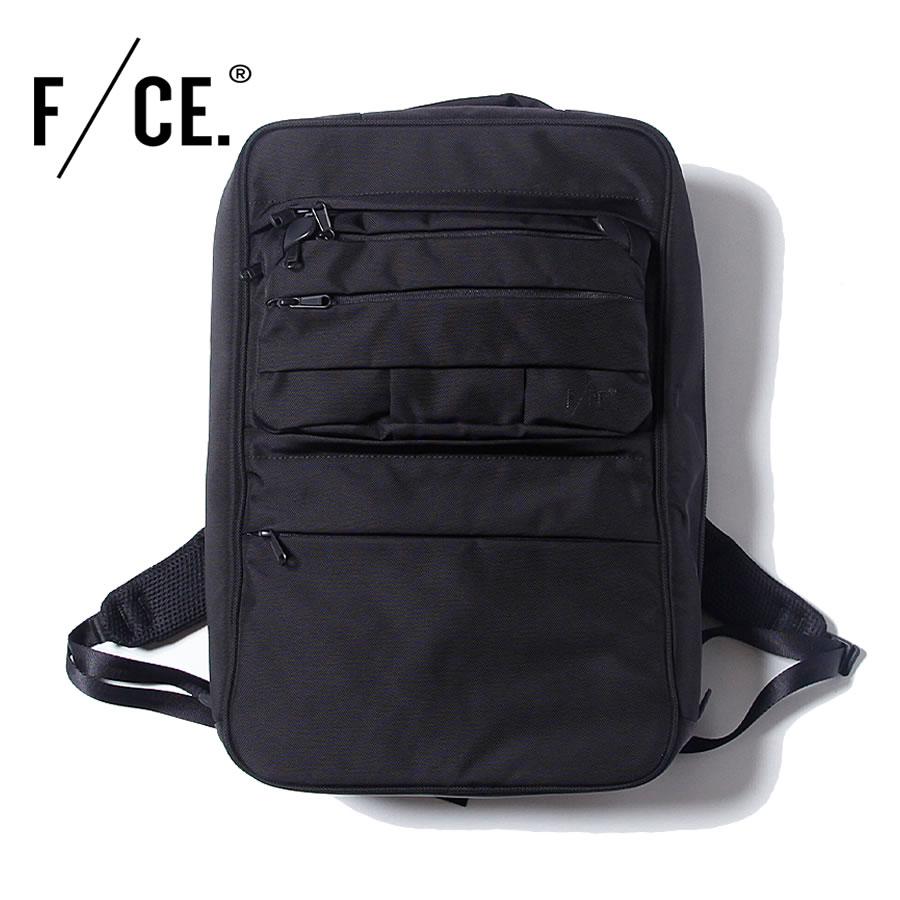 F/CE. (エフシーイー) / バックパック サコッシュ付属 / CORDURA BALLISTIC NYLON / AU SQUARE BP - BLACK / F1902AU0041 / FCE FICOUTURE フィクチュール リュックサック スクエア バリステックナイロン 撥水 ビジネス アウトドア ラップトップ 黒 ブラック 