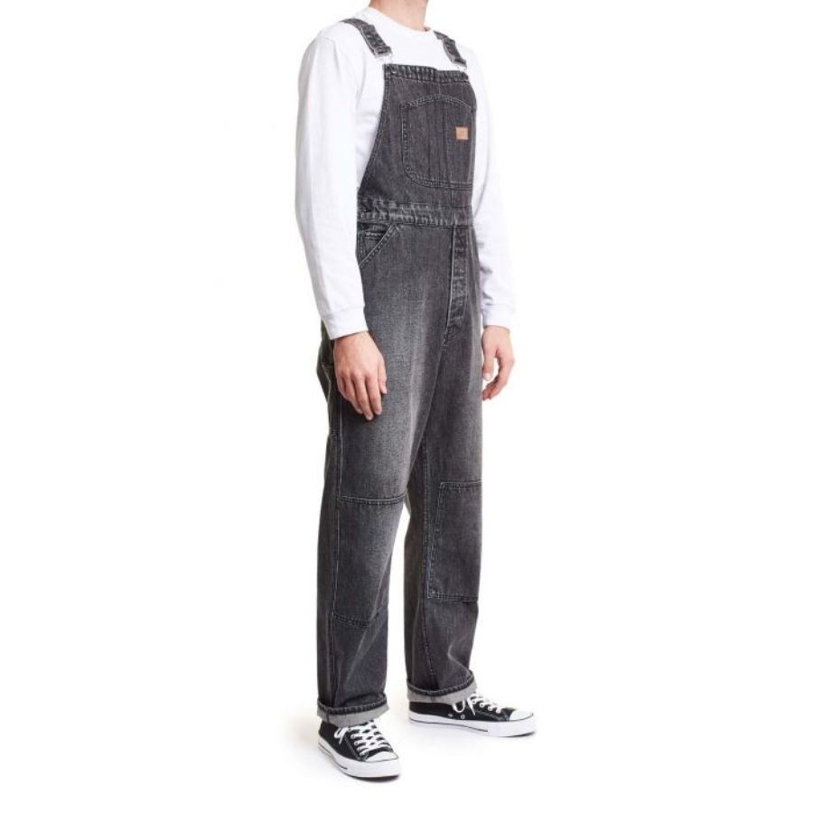 BRIXTON ( ブリクストン ) / オーバーオール デニムパンツ / 14oz LOOSE FIT/ UNION OVERALL - WORN BLACK / 04131-WRBLK / メンズ 送料無料 ブランド カリフォルニア BRIXTONのパンツ 【t79】