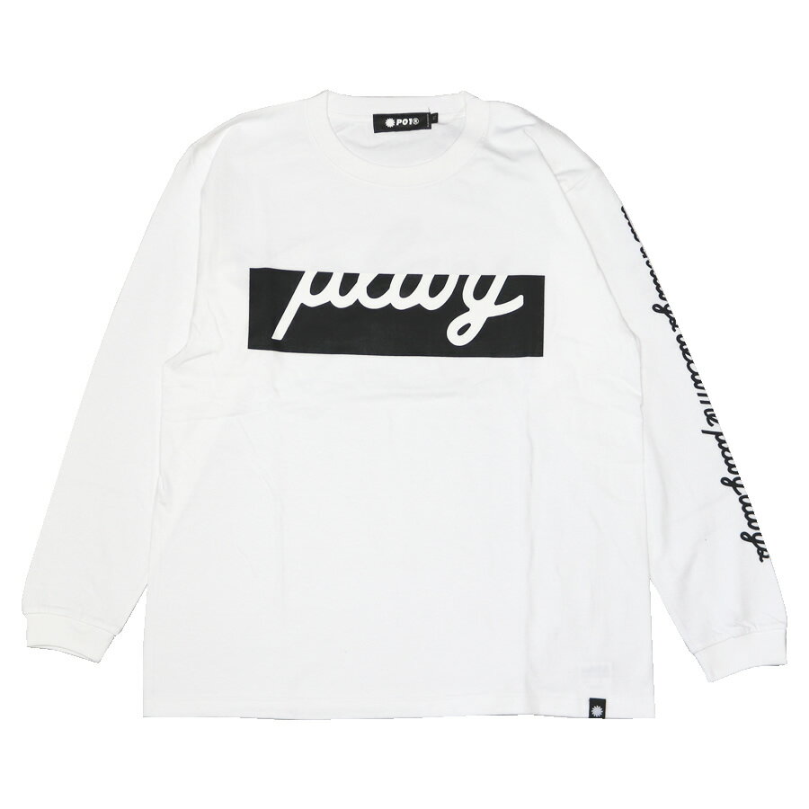 PLAY DESIGN プレイデザイン / P01 プレイ / 長袖Tシャツ ロンTEE / PLAYER LS TEE - WHITE / 20SS0PYLTWHT / メンズ