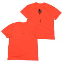 PACIFIC STANDARD TIME / 半袖ドライTシャツ / ALWAYS DRY PALM TREE TEE - NEON ORANGE / メンズ PST パシフィックスタンダードタイム 速乾Tシャツ ハイブリットTシャツ カリフォルニア ラッシュT ラッシュガード