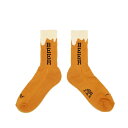 ROSTER SOX(ロスターソックス) / 靴下 クルーソックス ビール柄 / BEER - YELLOW / RS-131/ メンズ レディース お酒