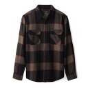 BRIXTON ( uNXg ) /  tlVc / BOWERY L/S FLANNEL - GREY x CHARCOAL / 01213-HTGCH / Y `FbNVc XP[g{[h XP{[ Ap T[t uh JtHjA@AJW yt79z