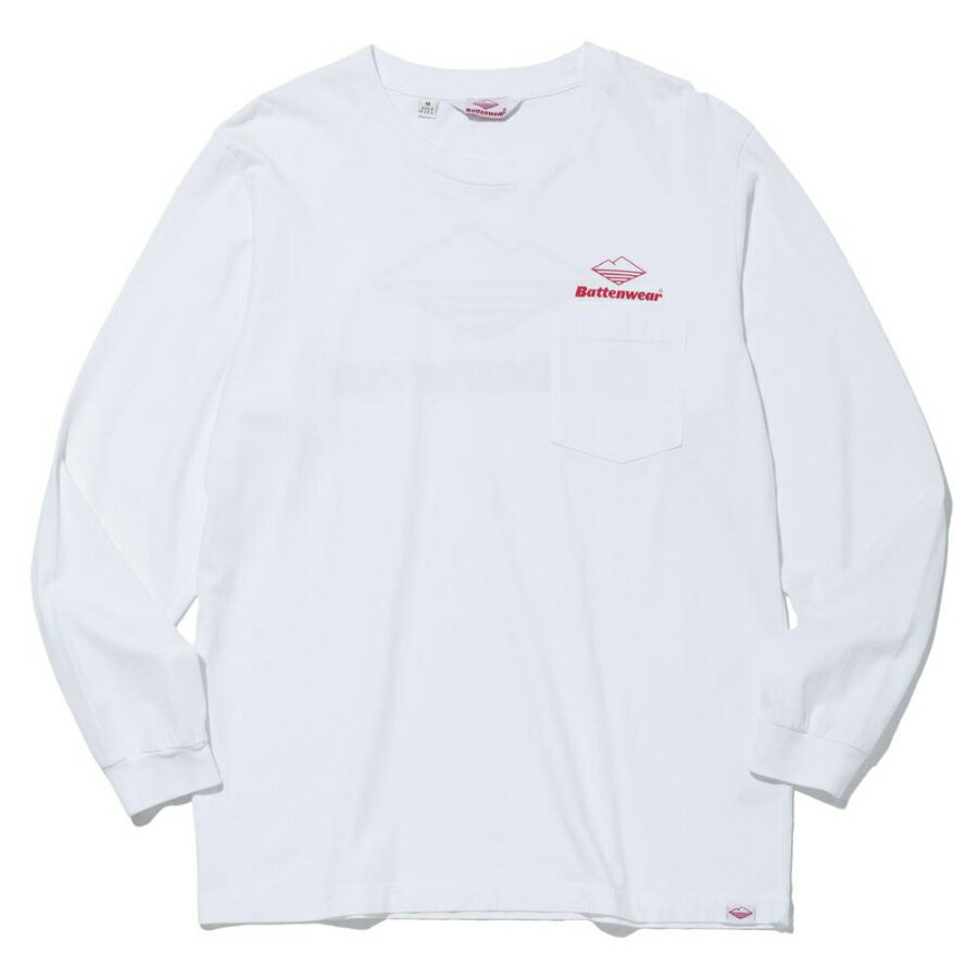 トップス, Tシャツ・カットソー BATTENWEAR() T TEAM LS POCKET TEE - WHITE 85021 MADE IN USA NY NEW YORK 