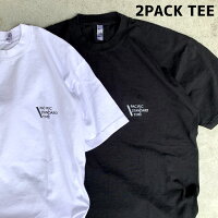 PACIFIC STANDARD TIME /LOGO SS 2PACK TEE - 2枚組 半袖Tシャツ カラー組み換え可 / 半袖Tシャツ / MADE IN USA / カリフォルニア LA サーフブランド スケートブランド WHITE BLACK 白黒 ホワイトブラック ロスアパ LOS ANGELES APPAREL LA APPAREL ロサンゼルスアパレル