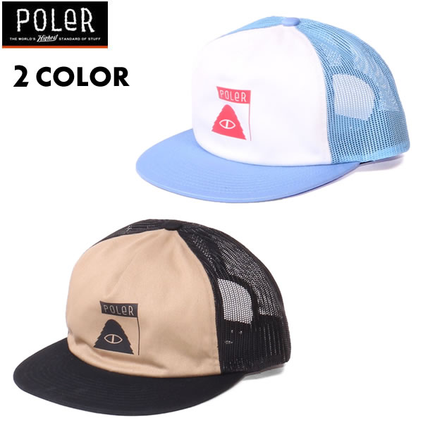 正規品 無料ラッピング可 Poler Camping Stuff(ポーラー キャンピング スタッフ) / メッシュキャップ 帽子 / SUMMIT TRUCKER - 2カラー / 21SS POLERのキャップ【t79】