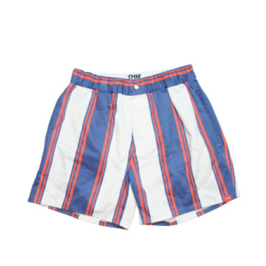 楽天タータスストアー大阪THE HARD MAN（ザハードマン）/ ボードショーツ 海パン / RETRO STRIPE BAGGIES - WHITE x BLUE / THM-0644 / メンズ / THEのショーツ メンズ 短パン 水着 海パン スウィムショーツ サーフパンツ 送料無料　ハーフパンツ 水陸両用 【t79】