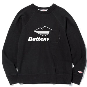 BATTENWEAR(Хƥ󥦥) / å 롼ͥåȥ졼ʡ / TEAM REACH UP SWEATSHIRT - BLACK / FW21503A /  ֥å  MADE IN USA ե֥ NY NEW YORK ˥塼衼 ƹ ꥫ Хåƥ󥦥