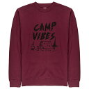 POLeR OUTDOOR STUFF (ポーラー アウトドア スタッフ) / スウェット クルーネックトレーナー / SMOKEY CREW - MAROON / メンズ レッド 赤