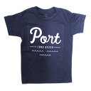 PORT LBC (ポート) 半袖 Tシャツ キッズ TEE KIDS / LOGO TEE KIDS - NAVY PORTのTシャツ 【t79】