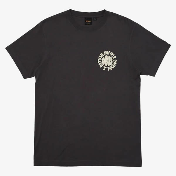 [正規品 無料ラッピング可]DEUS EX MACHINA ( デウスエクスマキナ ) / 半袖 Tシャツ / CANGGU SURF TEE - PHANTOM BLACK / DMP2211570D / メンズ デウス エクス マキナ DEUSのTシャツ ブラック 黒 1