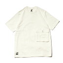 POLeR OUTDOOR STUFF(ポーラーアウトドアスタッフ) / 半袖 厚手 Tシャツ / MAX WEIGHT POCKET TEE - WHITE / メンズ / 22SS ホワイト ロゴ 送料無料 ヘビーオンス オーバーサイズ