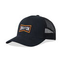 ブリクストン  帽子 メンズ BRIXTON (ブリクストン) / スナップバック メッシュキャップ 帽子 / TRUSS X MP MESH CAP - BLACK x BLACK / 11160 - BKBLK / メンズ 22SU/ メンズ スケートボード スケボー アパレル サーフ ブラック