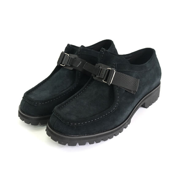 MOLLE SHOES モールシューズ / チロリアンシューズ / BELTED TIROLIAN SHOES - BLACK / MLS210301-7 / メンズ ブラック 送料無料 vibram ビブラムソール