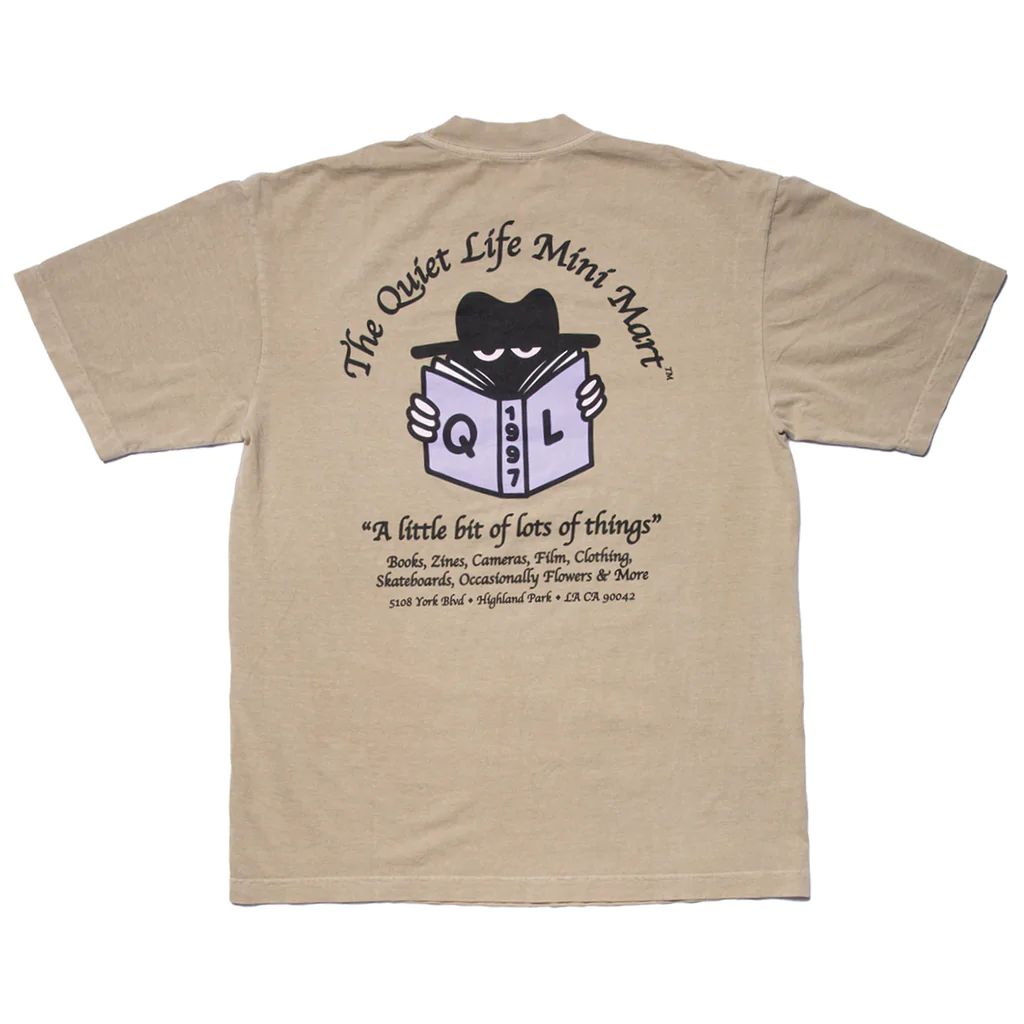 THE QUIET LIFE ザ クワイエット ライフ / 半袖 Tシャツ / BOOK T - MUSHROOM / MADE IN USA / メンズ / クワイエットライフ ベージュ アメリカ製