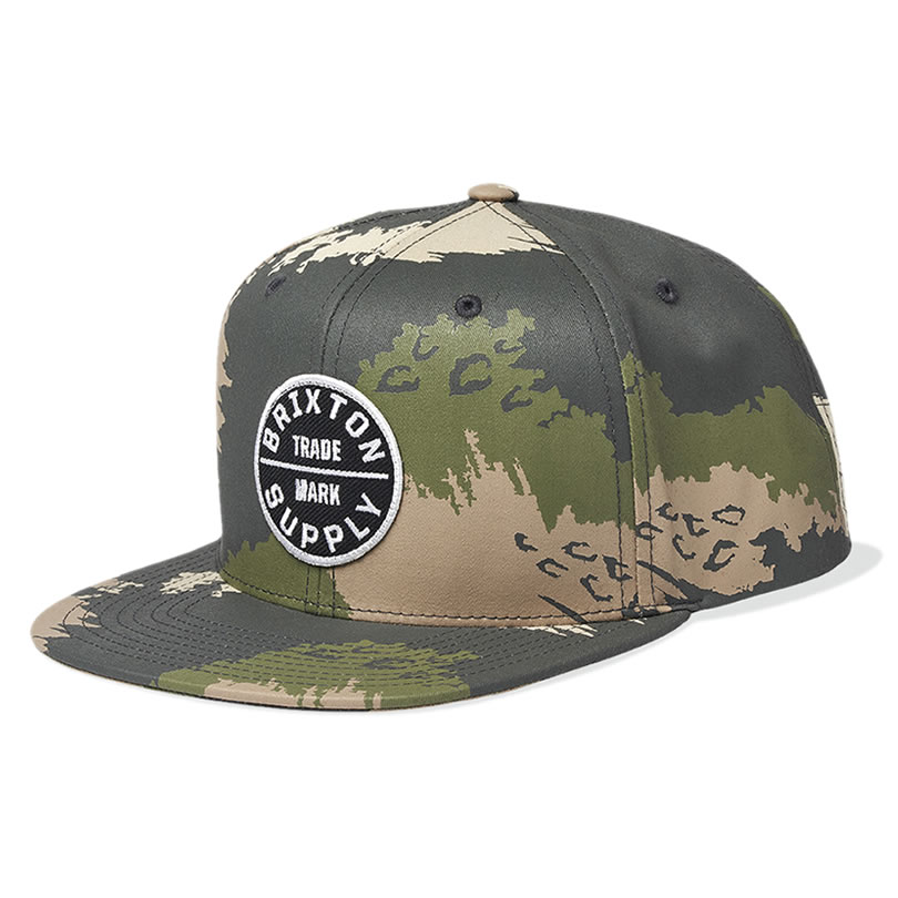 楽天タータスストアー大阪BRIXTON （ブリクストン） / スナップバックキャップ 帽子 / OATH III SNAPBACK - CAMO / 10777-CAMO / メンズ スケートボード スケボー サーフ ブランド カリフォルニア ワインレッド エンジ バーガンディ