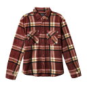 BRIXTON (ブリクストン) / フリースシャツジャケット / BOWERY L/S ARCTIC STRETCH FLEECE - MAHOGANY PLAID / 01221-MHYPD / メンズ スケートブランド サーフブランド カリフォルニア アメカジ チェック