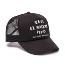 正規品 無料ラッピング可 DEUS EX MACHINA ( デウスエクスマキナ ) メッシュキャップ 帽子/ VENICE ADDRESS TRUCKER - BLACK / DMA47620 / メンズ レディース ユニセックス スナップバック CAP デウス エクス マキナ DEUSのキャップ 【t79】