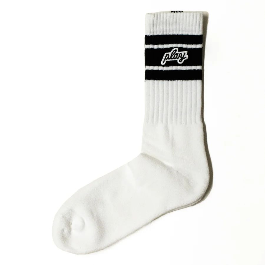 PLAY DESIGN プレイデザイン / P01 / 靴下 ソックス / PLAYER SOCKS - WHITE / 22AW8PYSC