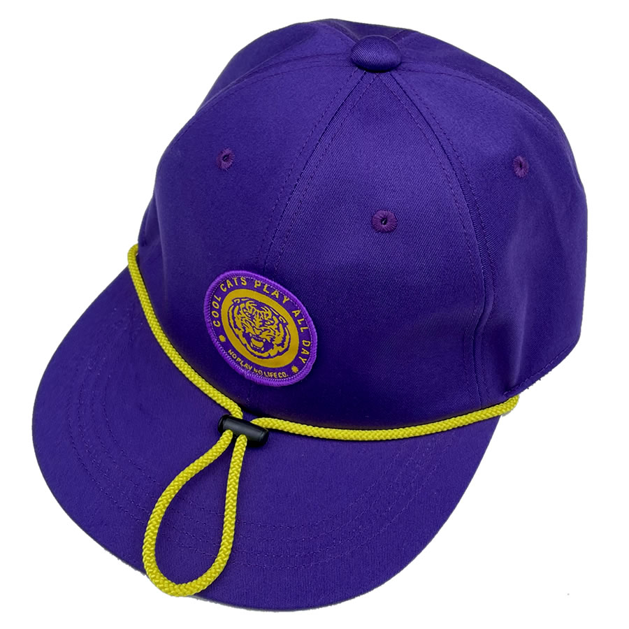 P01 / スナップバックキャップ / COOL CATS CAP - PURPLE / PLAY DESIGN プレイデザイン 22AW4CLCP