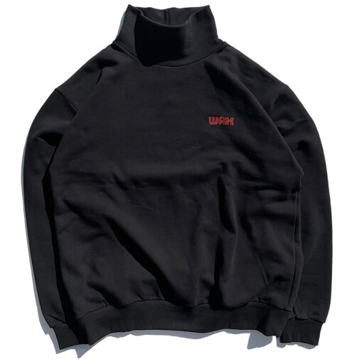 WAX(ワックス) / 裏起毛スウェット タートルネック トレーナー / ORIGINAL TURTLE NECK SWEAT - BLACK / WX-0247 / 日本製 メンズ THM 黒 ブラック WAX(ワックス) / 裏起毛スウェット タートルネック トレーナー / ORIGINAL TURTLE NECK SWEAT - BLACK / WX-0247 / 日本製 メンズ THM 黒 ブラック