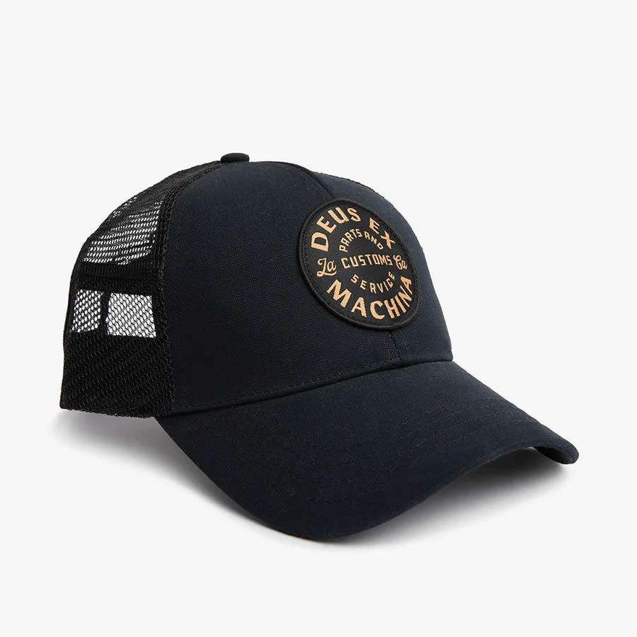 正規品 無料ラッピング可 DEUS EX MACHINA ( デウスエクスマキナ ) / メッシュキャップ 帽子 / ECLIPSE TRUCKER - BLACK/ DMW227184 / メンズ レディース ユニセックス ブラウン