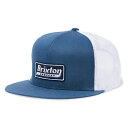 BRIXTON ( ブリクストン ) / スナップバック メッシュキャップ 帽子 / STEADFAST HP MESH CAP - PACIFIC BLUE x WHITE / 11072-PCBWT / メンズ 23SP