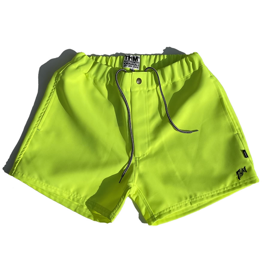 THE HARD MAN(ザハードマン)/ ボードショーツ 海パン / NEON SHORTS - YELLOW / THM-0667 / メンズ / 街履きバギーズショーツ メンズ 水着 スウィムショーツ サーフパンツ 送料無料 水陸両用 ネオンイエロー