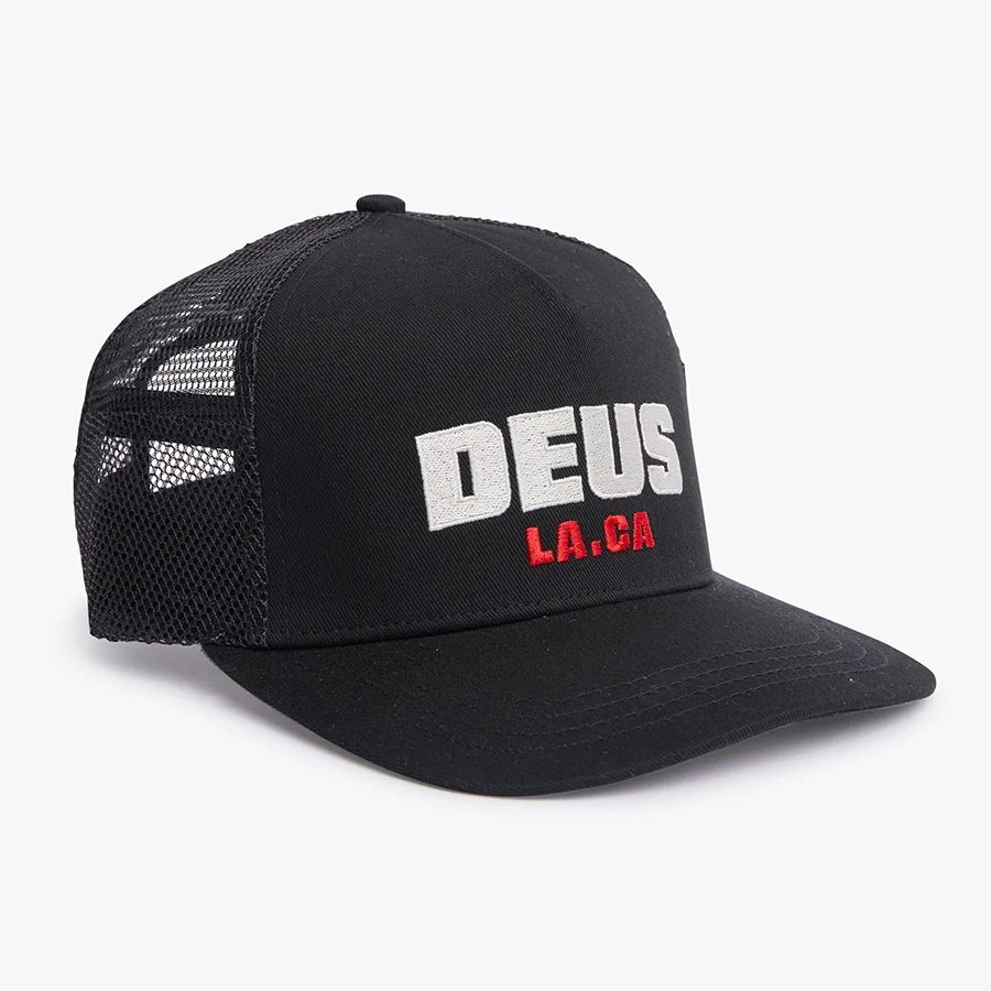 デウスエクスマキナ 帽子 メンズ DEUS EX MACHINA ( デウスエクスマキナ ) / メッシュキャップ 帽子 / AKIN TRUCKER - BLACK/ DMW237775 / メンズ