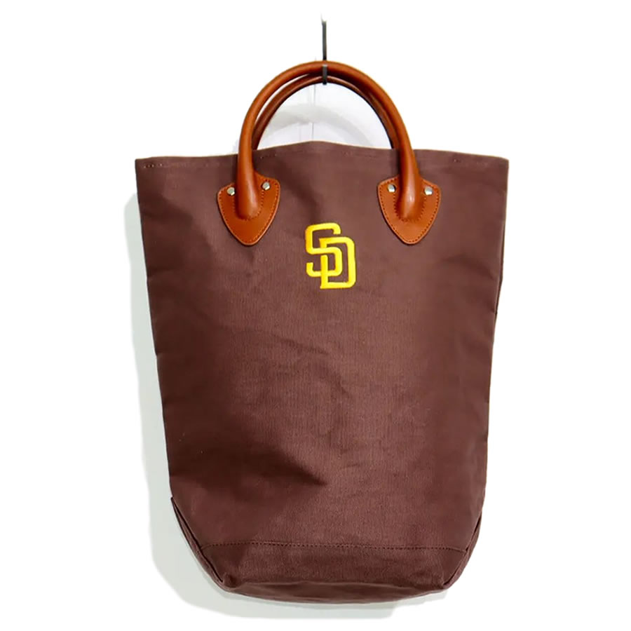 INFIELDER DESIGN x MLB / キャンバストートバッグ / MLB LEATHER HANDLE TOTE -SD PADRES / MLB-122