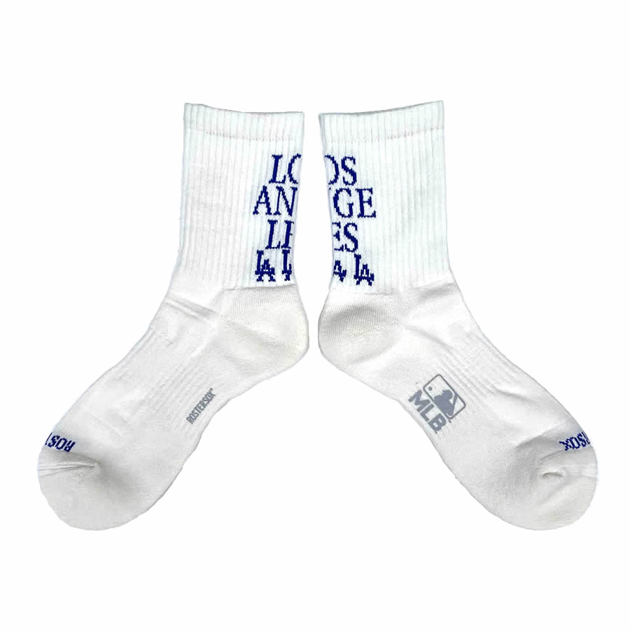 ROSTER SOX(ロスターソックス) x MLB / 靴下 クルーソックス / MLB CITY SOCKS - BLUE / MLB-129-LAD /..