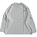 WAX(bNX) / T TVc / POCKET LONG TEE - ICE GRAY / WX-0274 / Y THM O[